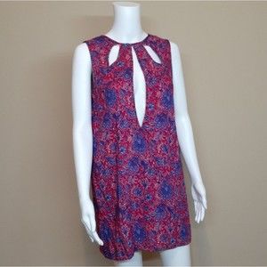 LF RP4 Pink Paisley Cut-out Shift Dress Medium NWT